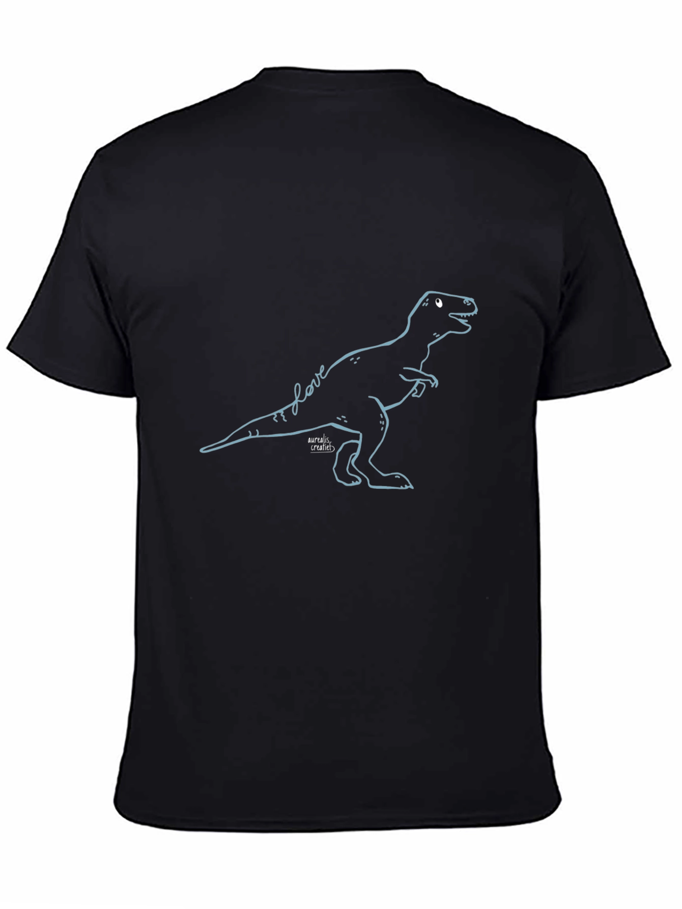 Dinosaur Love T-Shirt - Black Graphic Tee