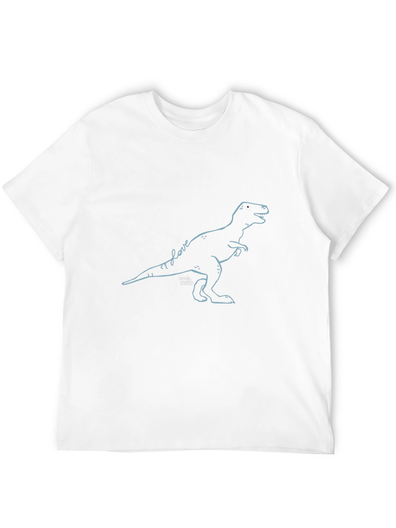 Dinosaur Love T-Shirt - Black Graphic Tee