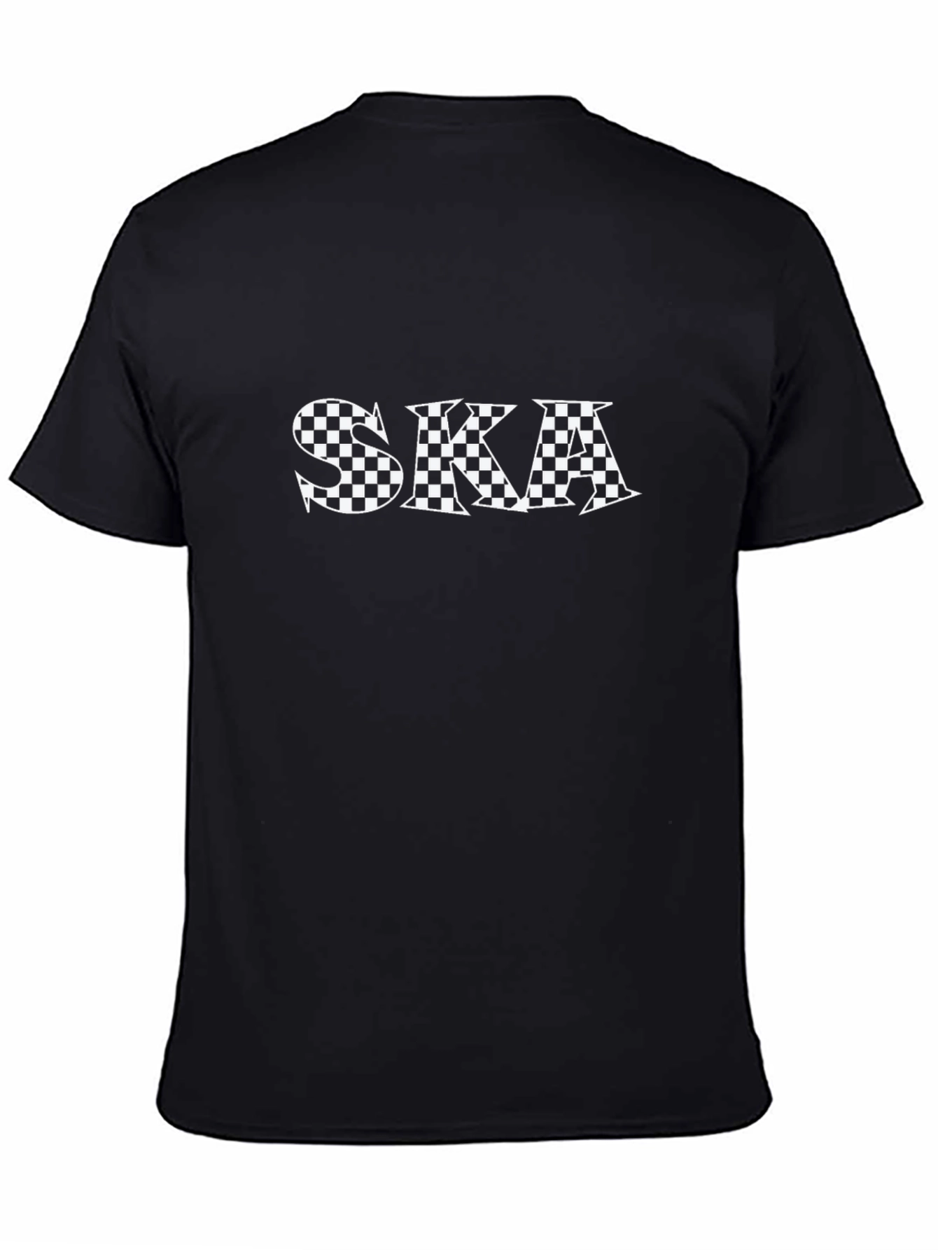 Black Ska Checkerboard Graphic T-Shirt