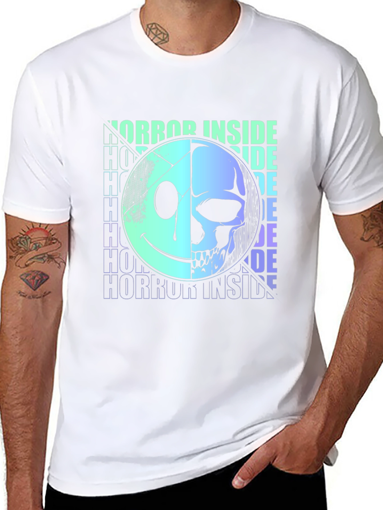 Horror Inside Graphic T-Shirt - Black