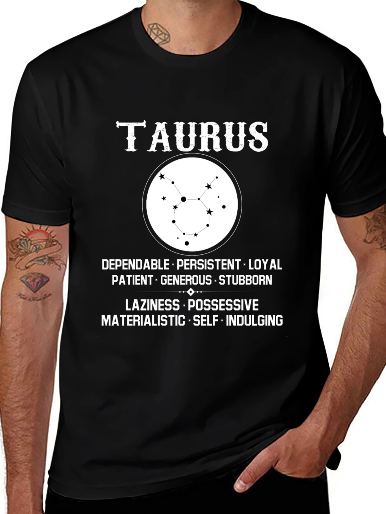 Taurus Zodiac Sign Graphic T-Shirt