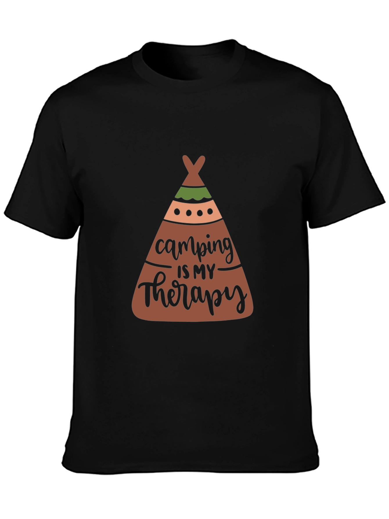 Camping is My Therapy Graphic Tee