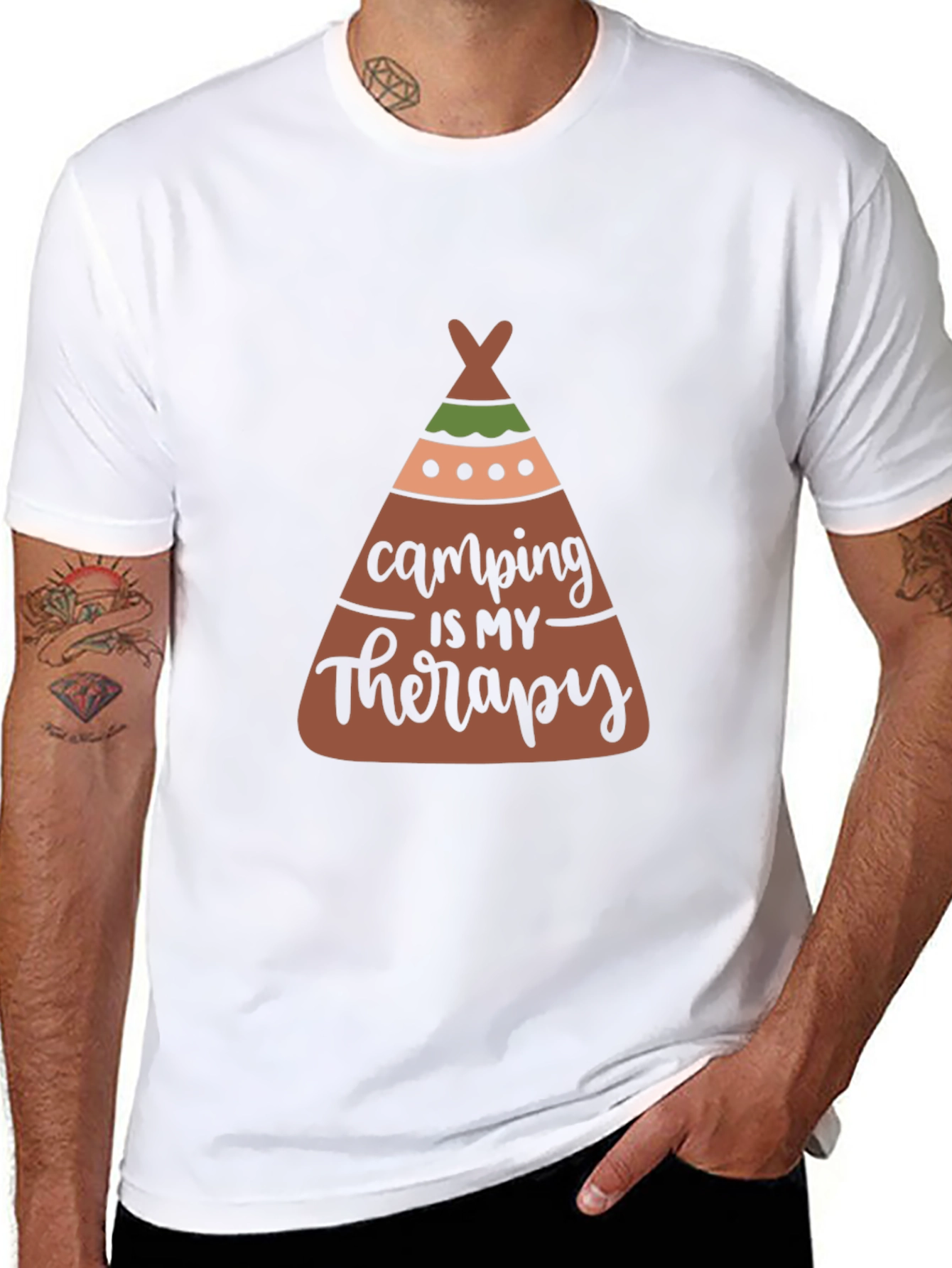Camping is My Therapy Graphic Tee