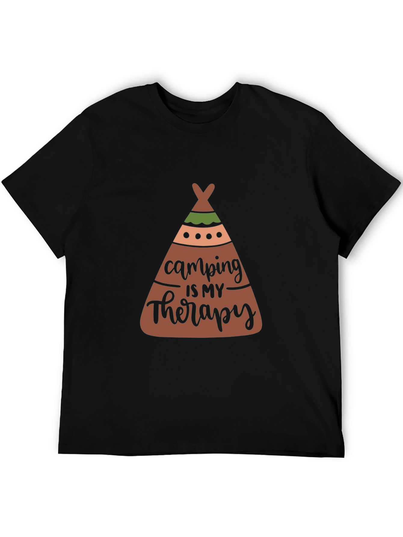 Camping is My Therapy Graphic Tee