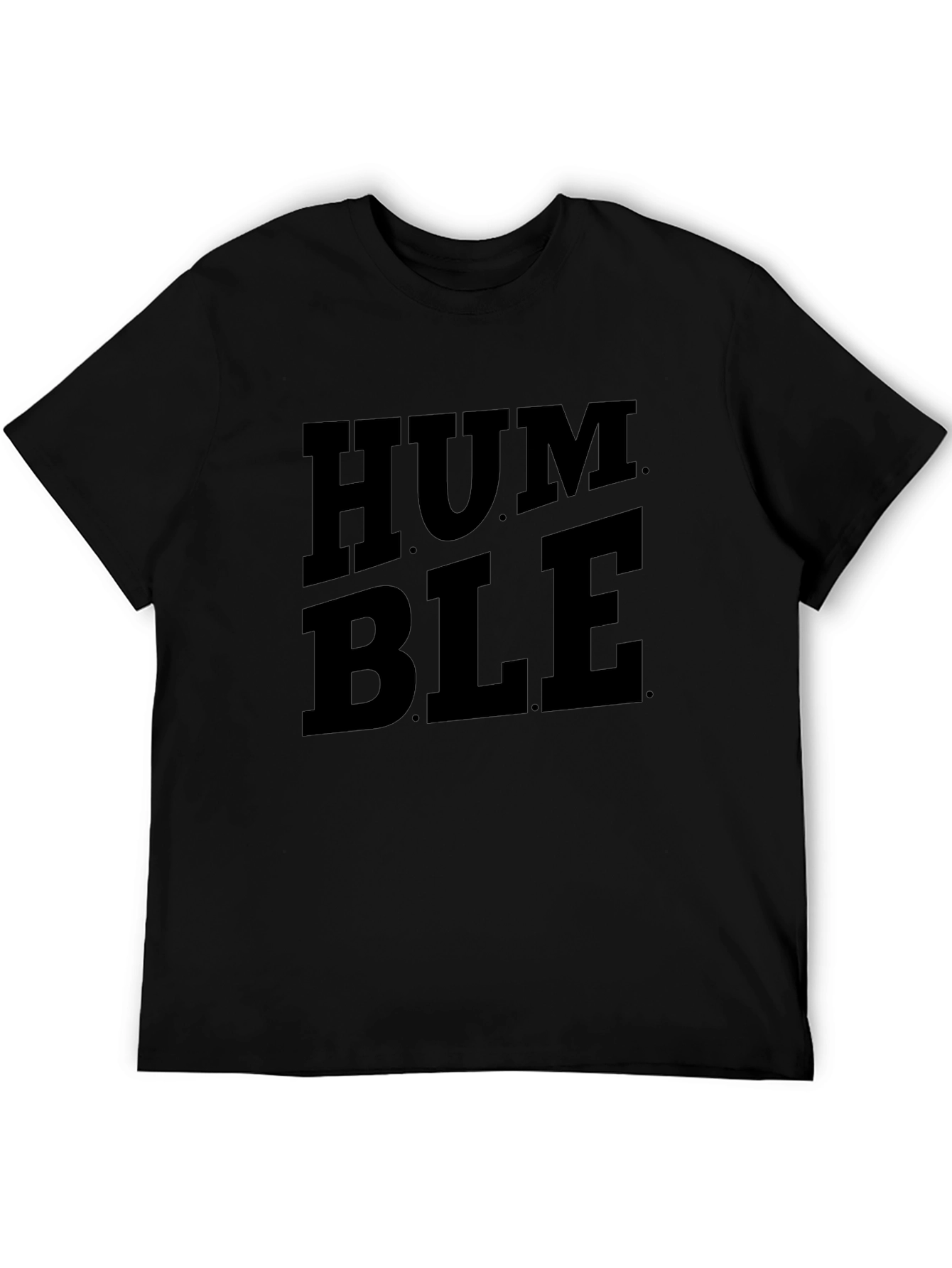 Humble Graphic Tee - Mens Black Cotton T-Shirt