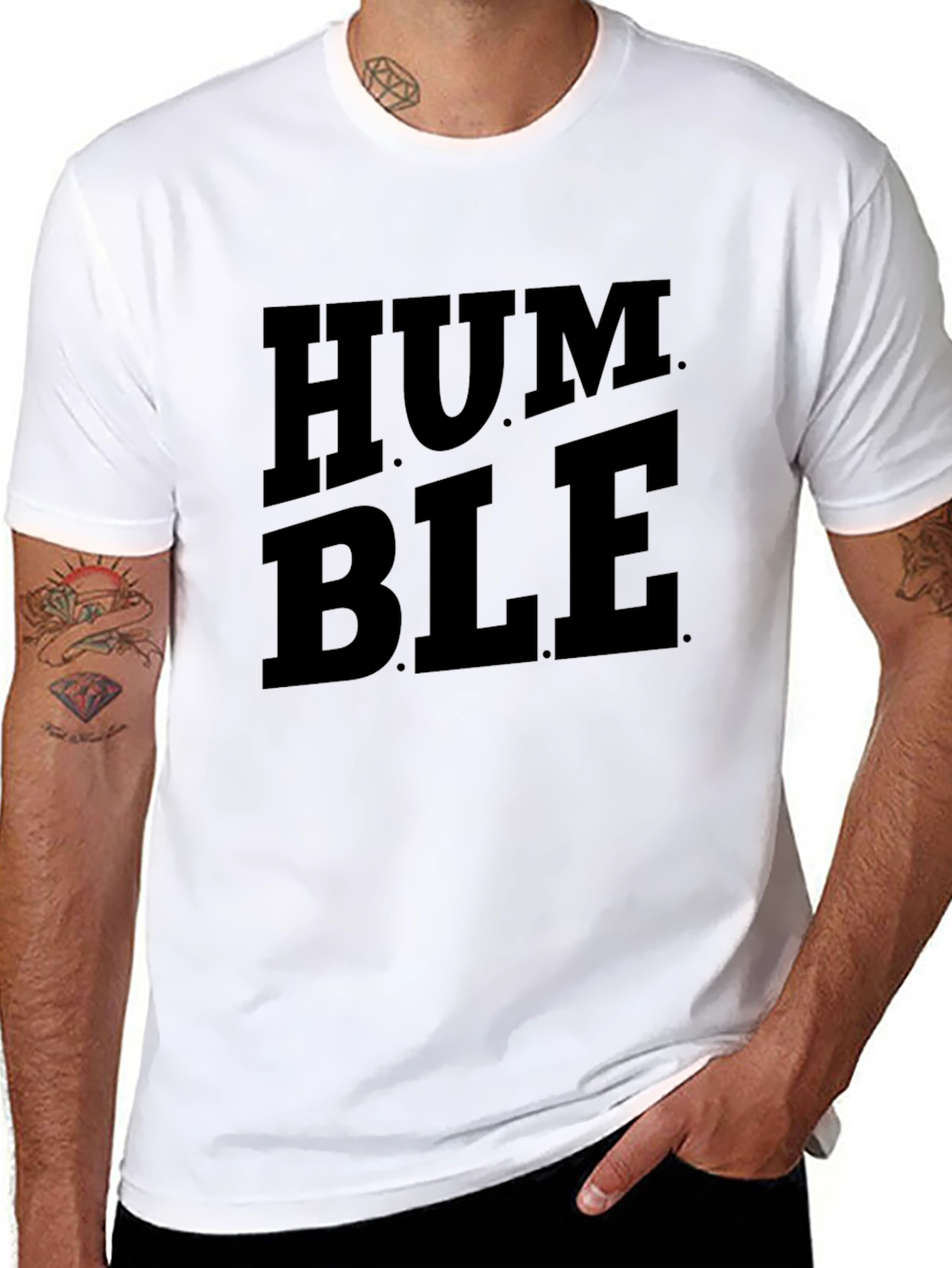 Humble Graphic Tee - Mens Black Cotton T-Shirt