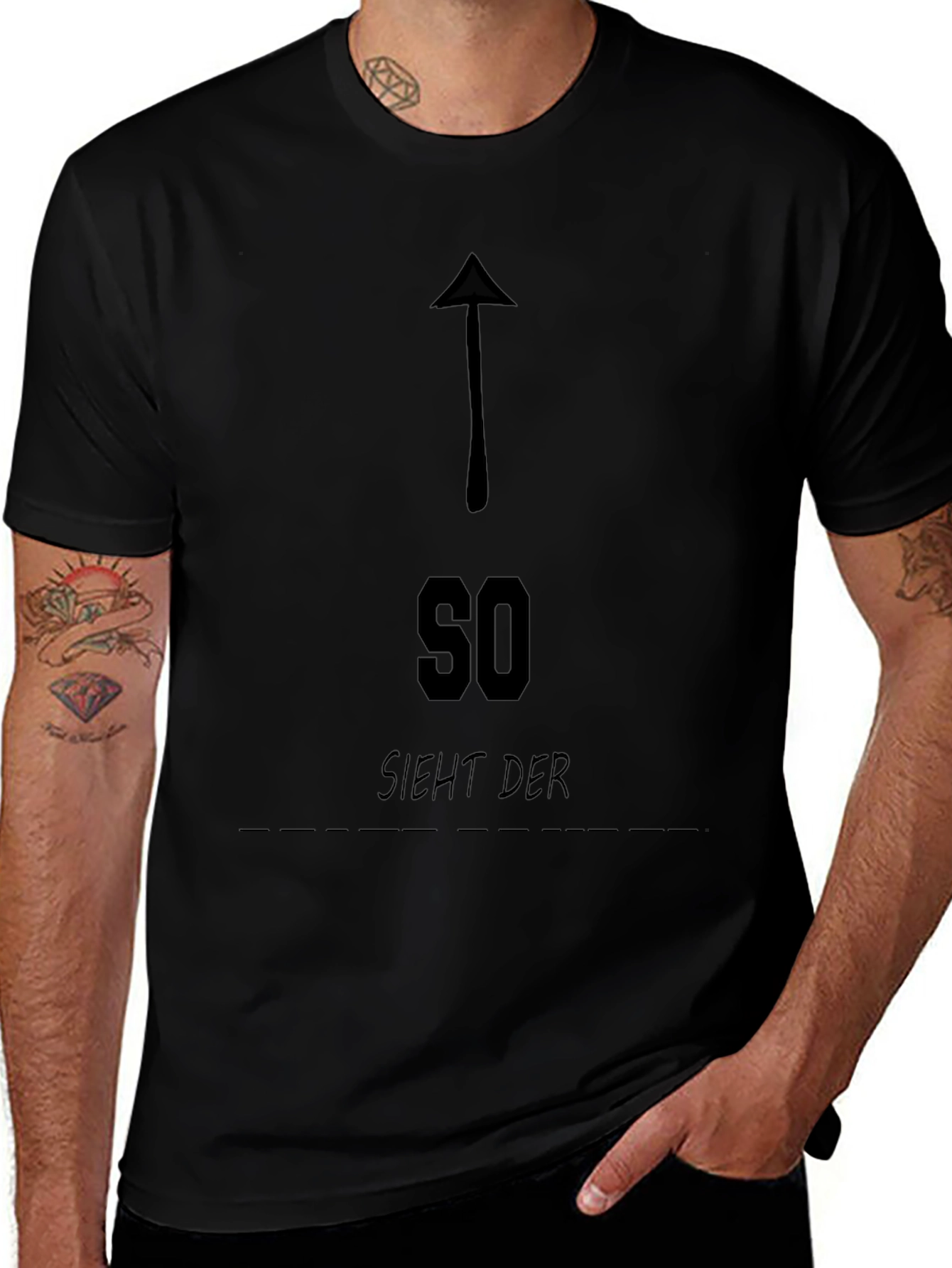 Arrow Up SO SIEHT DER Black T-Shirt