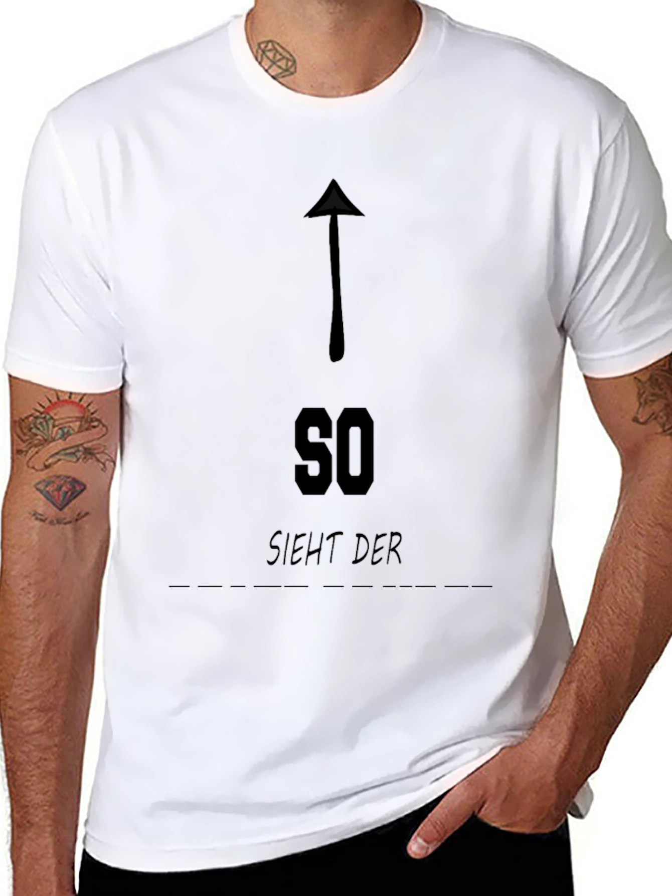 Arrow Up SO SIEHT DER Black T-Shirt