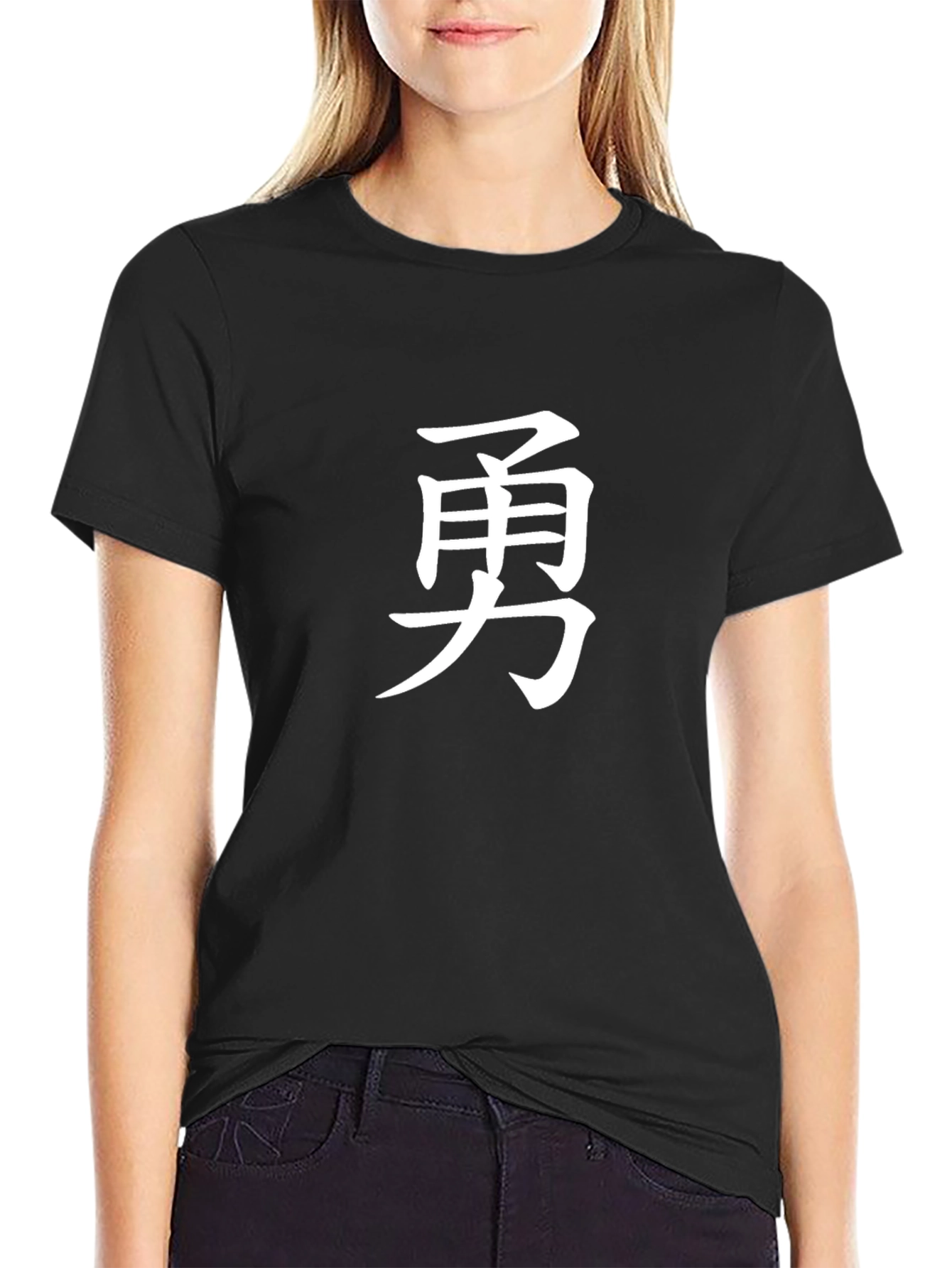 Courage Kanji Graphic Tee - Black