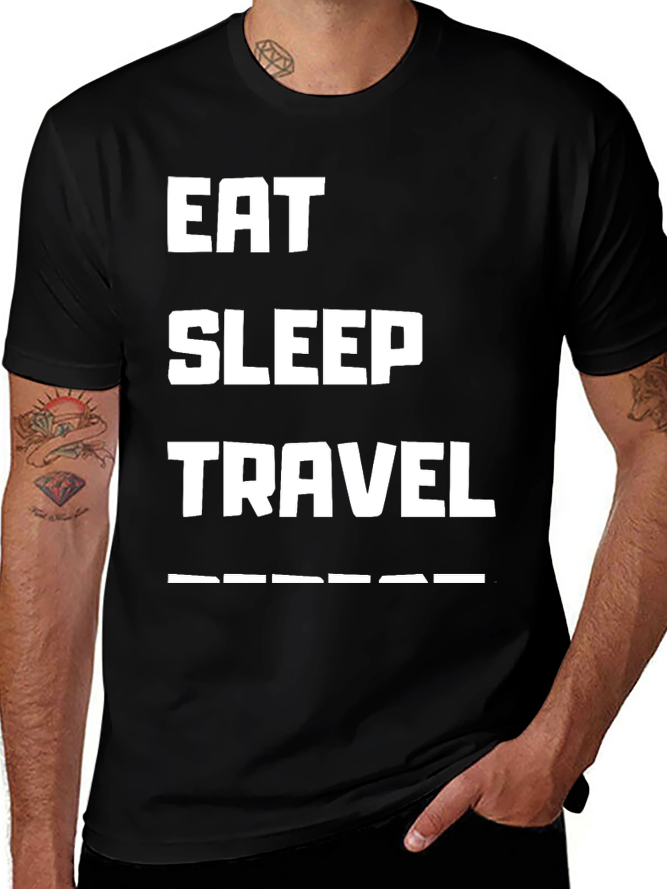 Eat Sleep Travel T-Shirt - Adventure Ready!