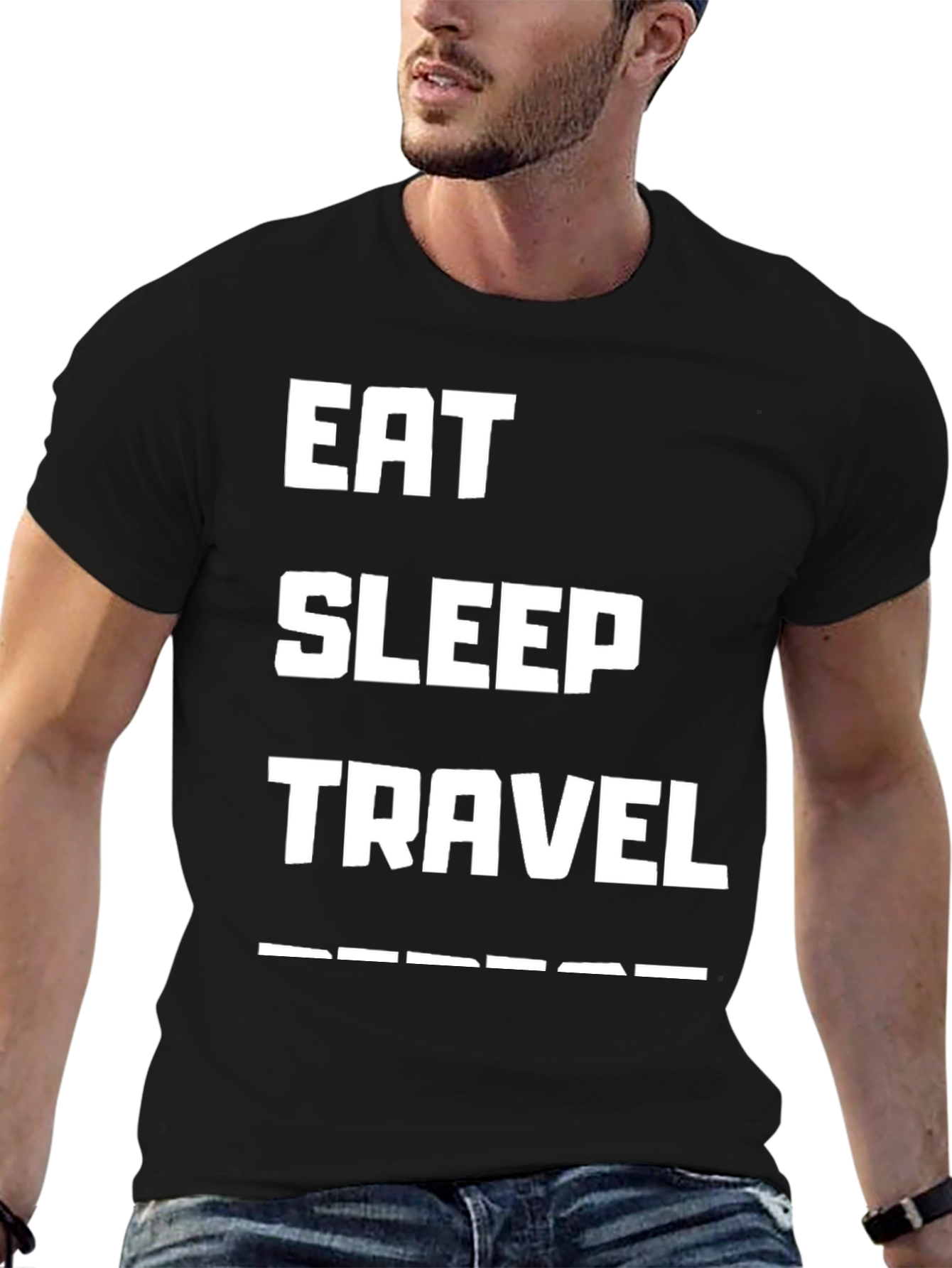 Eat Sleep Travel T-Shirt - Adventure Ready!