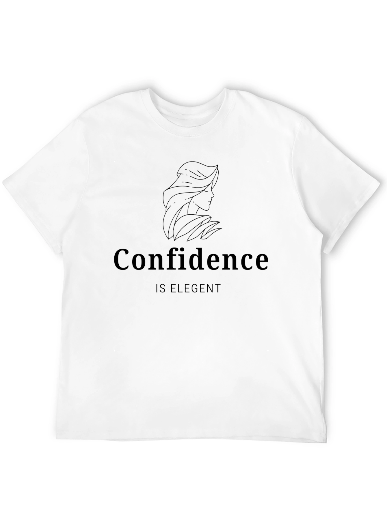Confidence Is Elegant Black T-Shirt