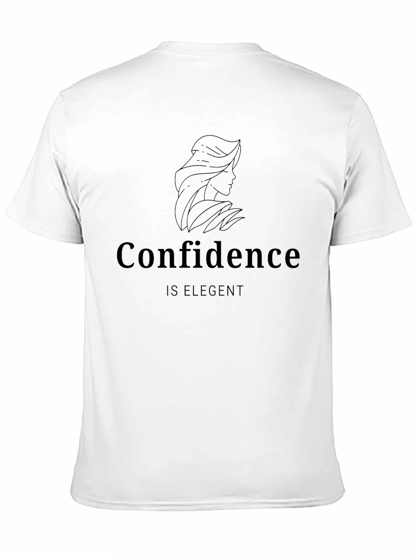 Confidence Is Elegant Black T-Shirt