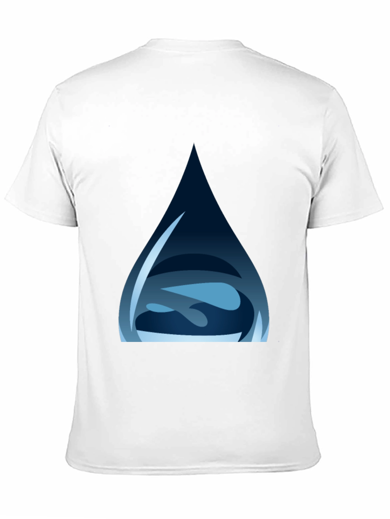 Water Drop Graphic Tee - Stylish Black T-Shirt