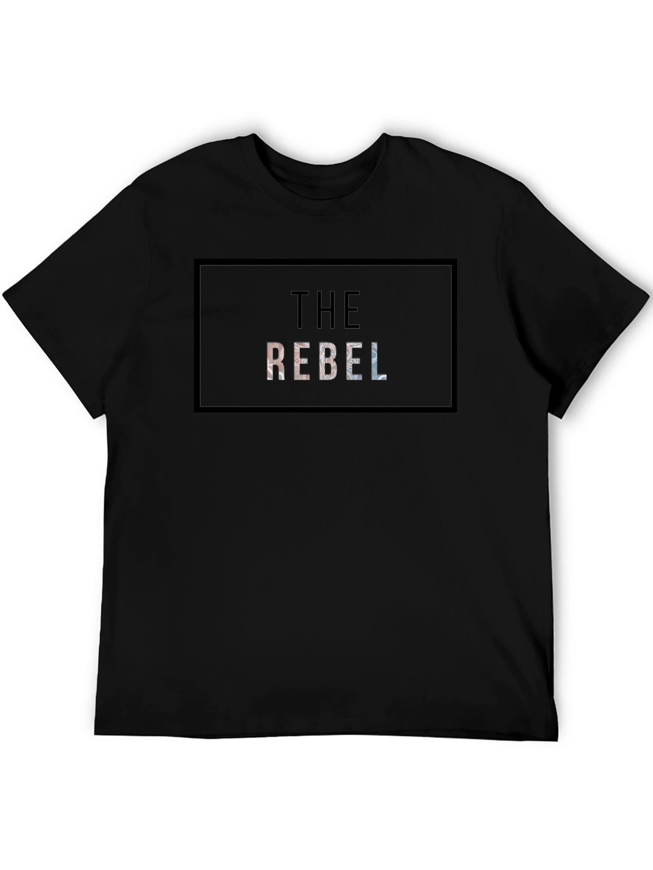 The Rebel Graphic Tee - Black Cotton T-Shirt