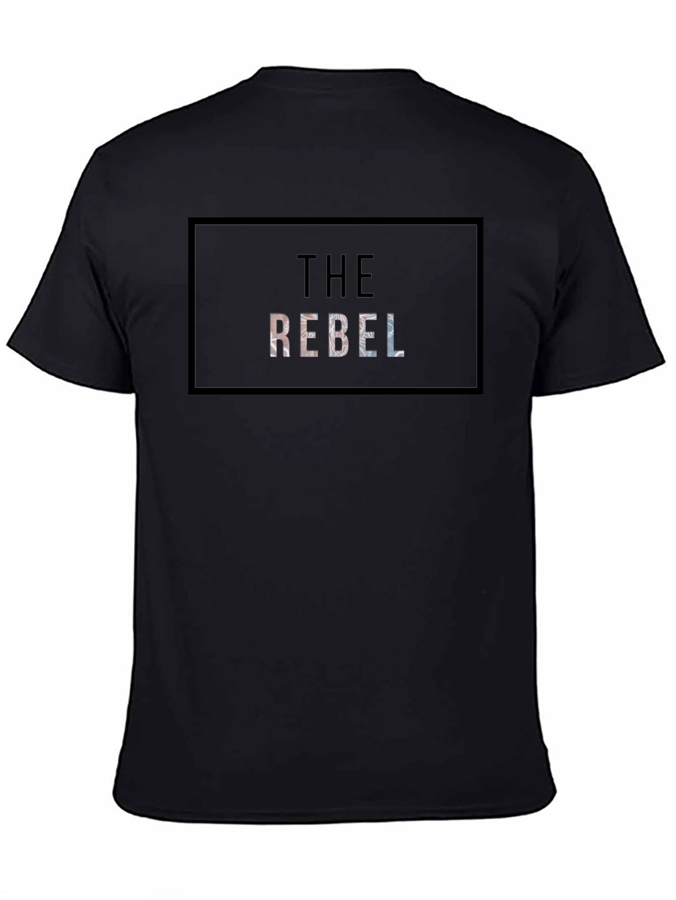 The Rebel Graphic Tee - Black Cotton T-Shirt