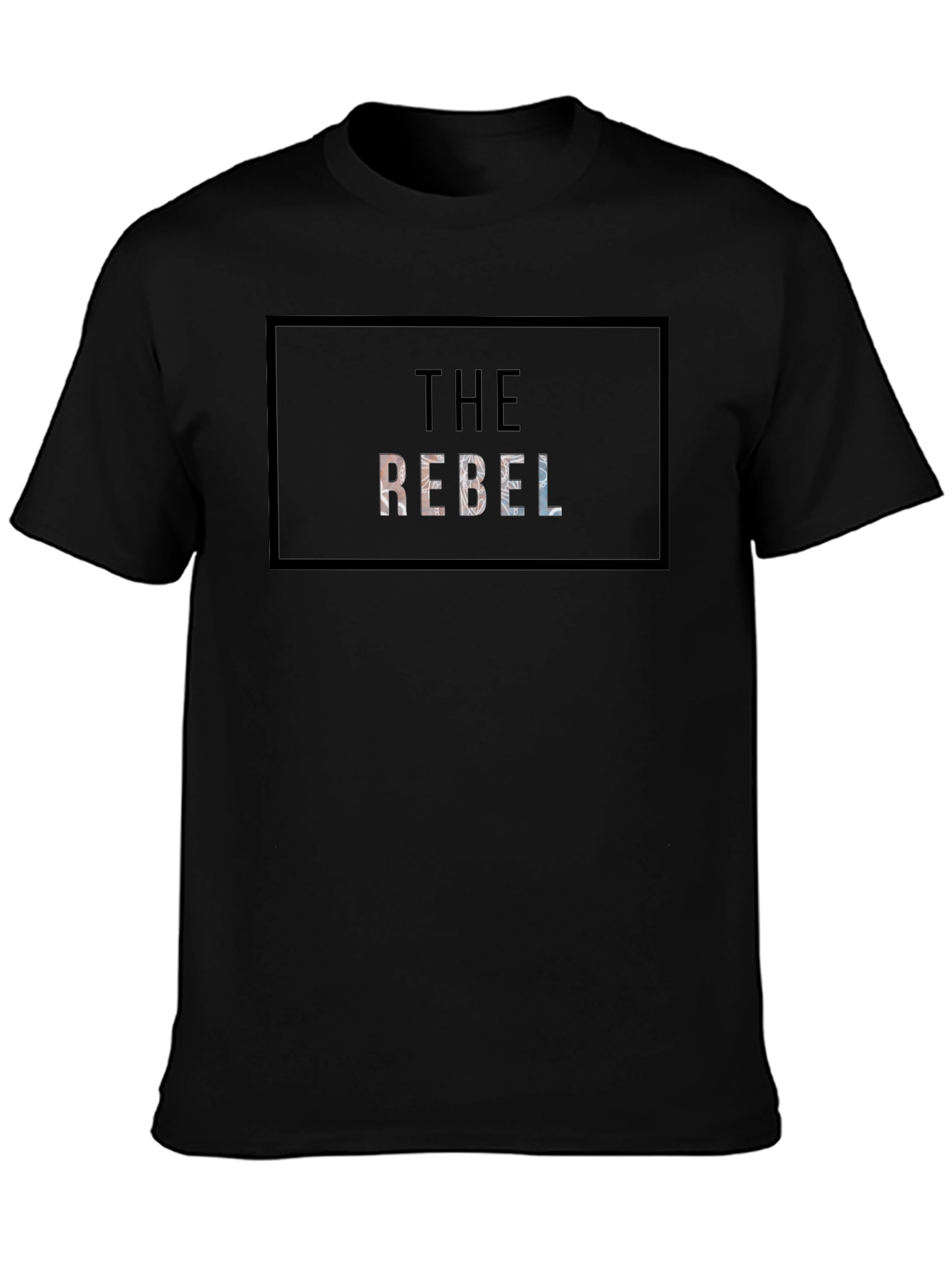 The Rebel Graphic Tee - Black Cotton T-Shirt