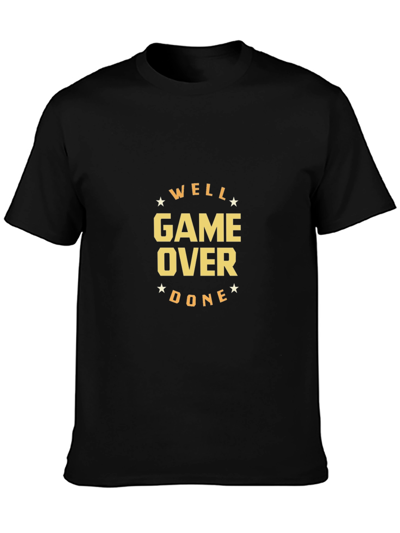 Well Game Over Done Black T-Shirt
