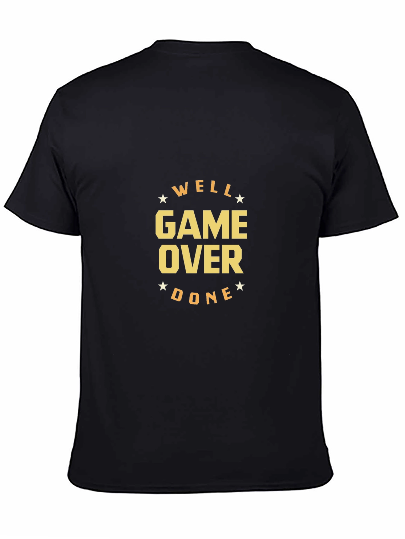 Well Game Over Done Black T-Shirt