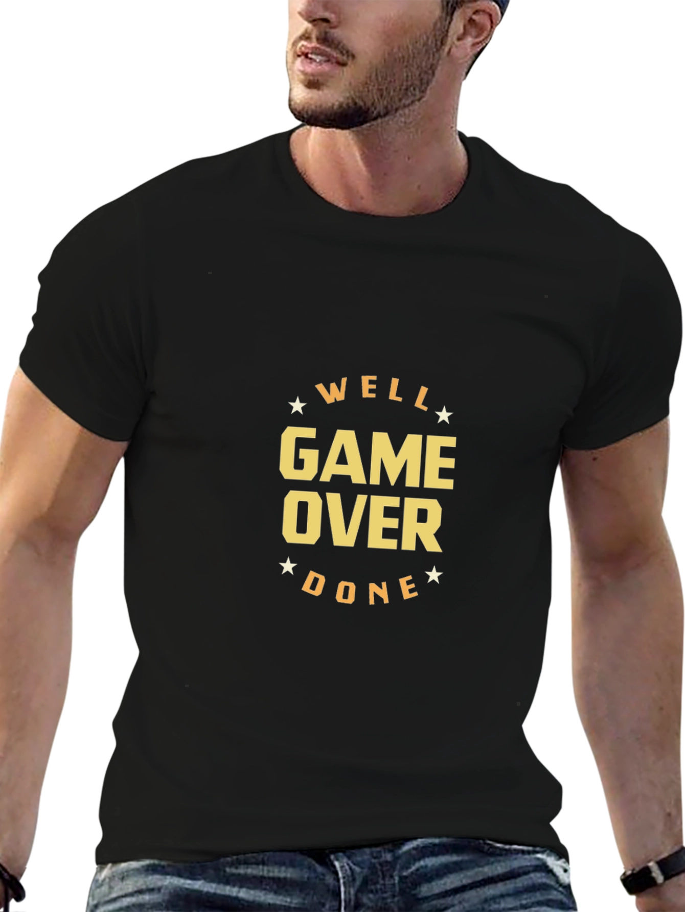 Well Game Over Done Black T-Shirt