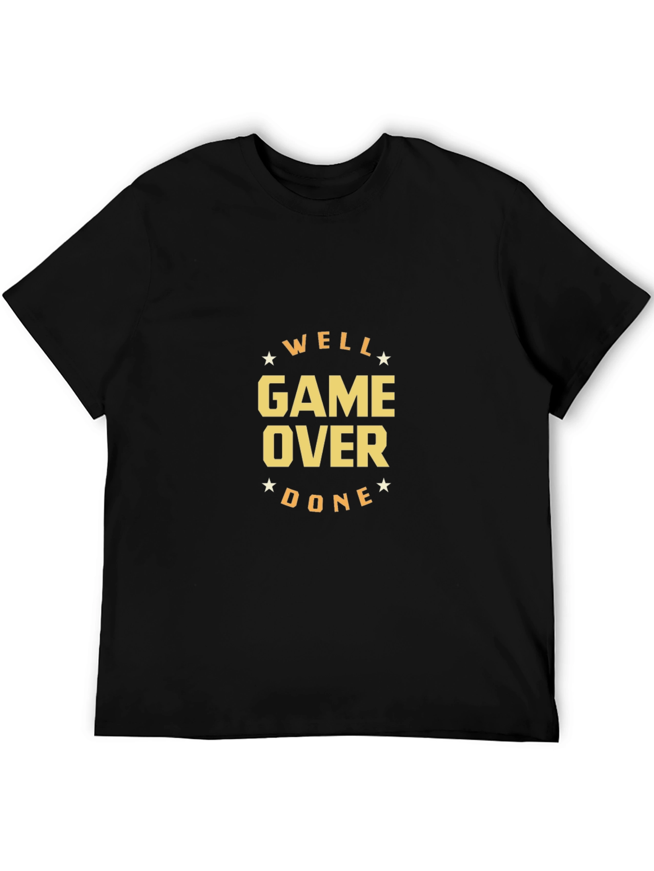 Well Game Over Done Black T-Shirt