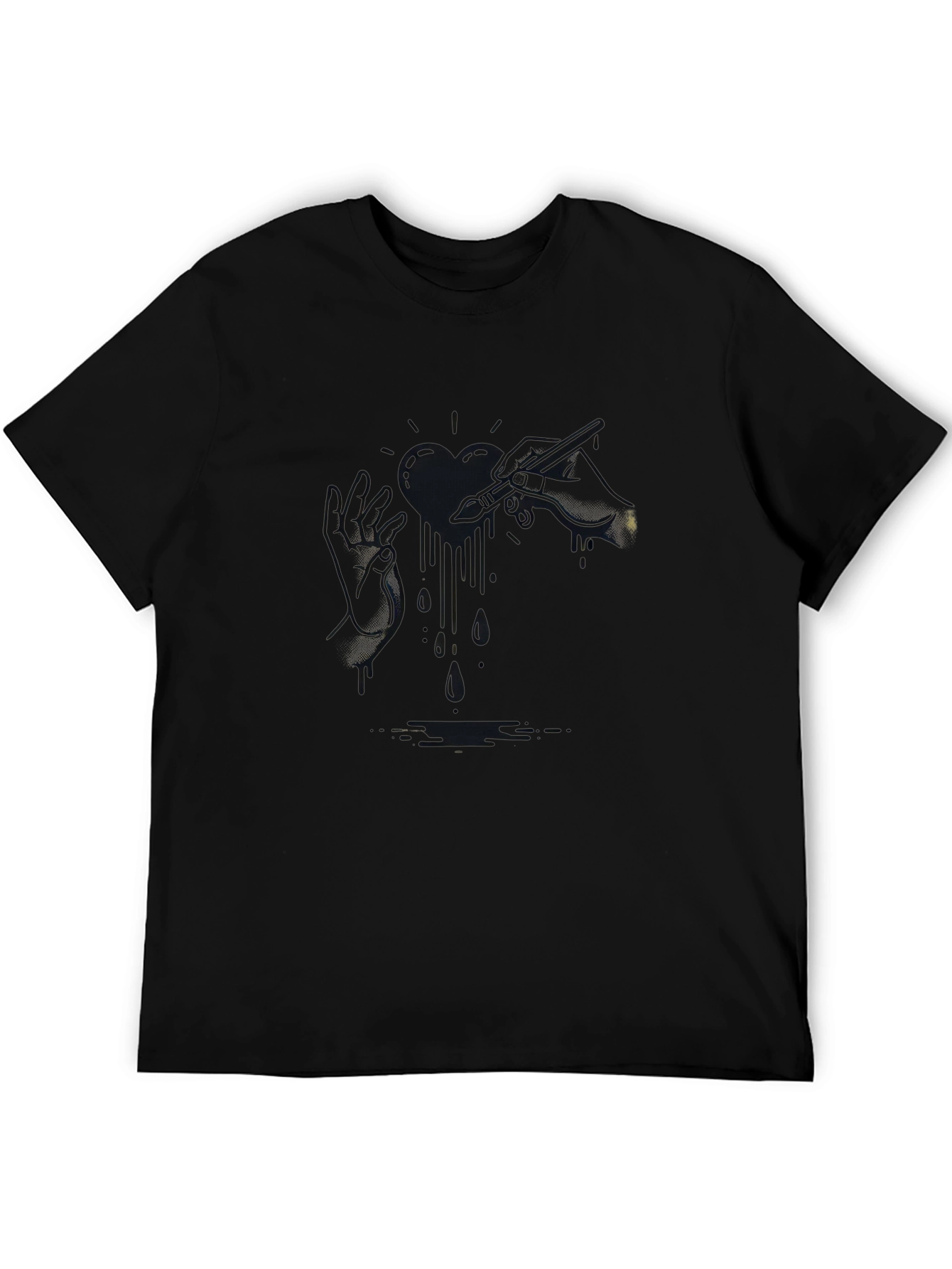 Black Graphic Print T-Shirt
