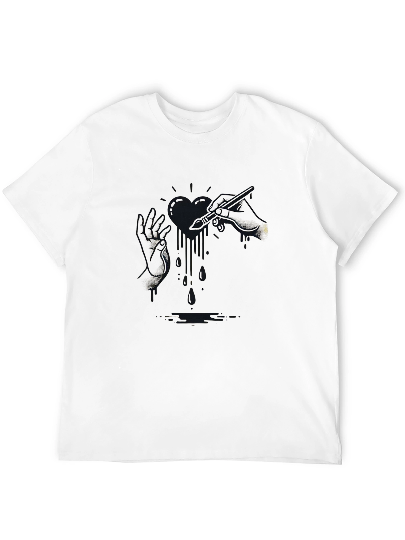 Black Graphic Print T-Shirt