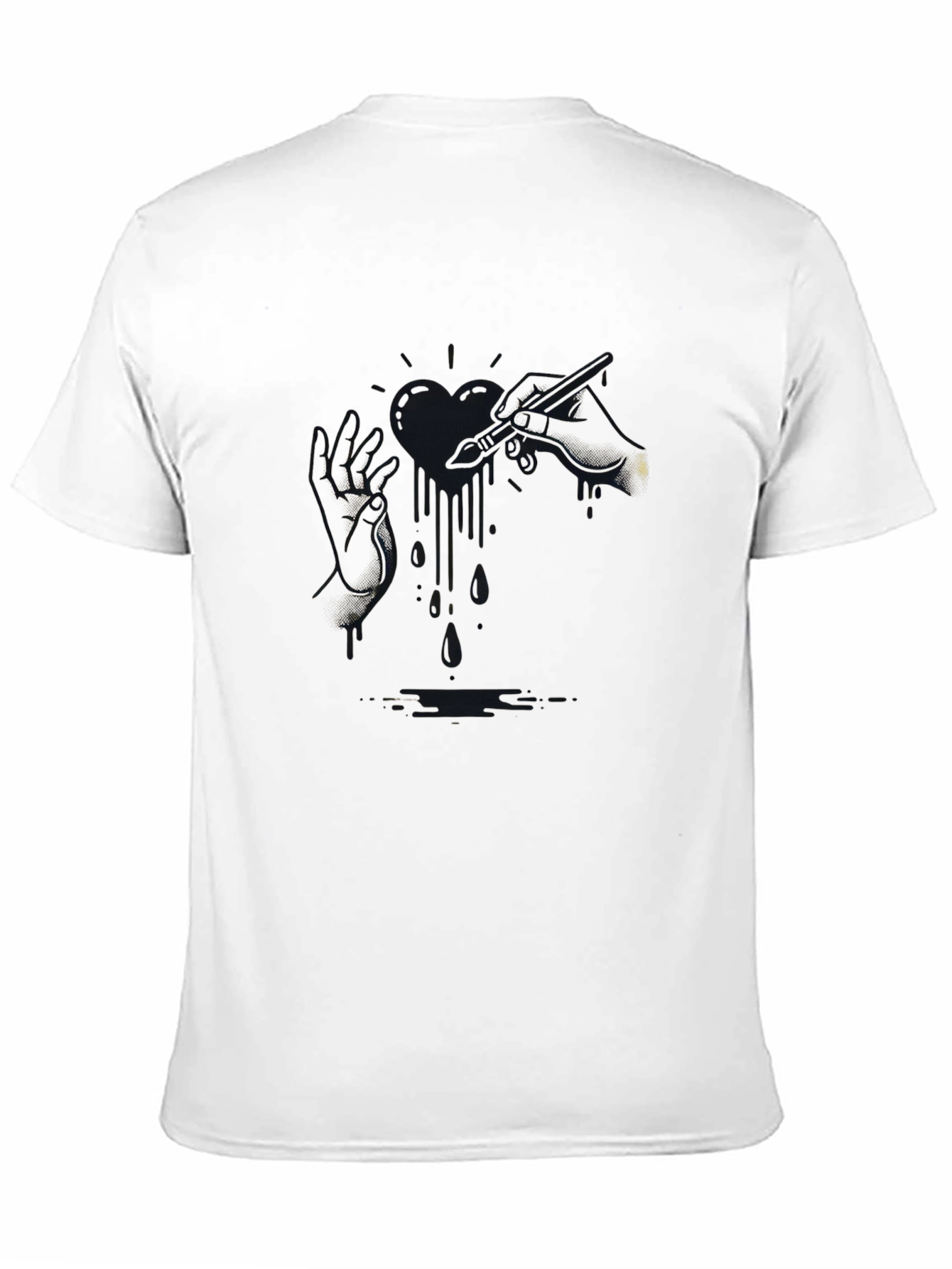 Black Graphic Print T-Shirt