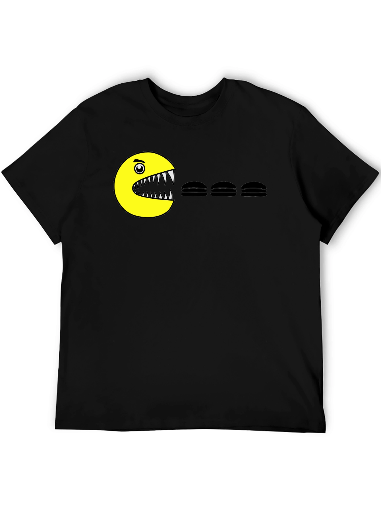 Pac-Man Burger Black T-Shirt