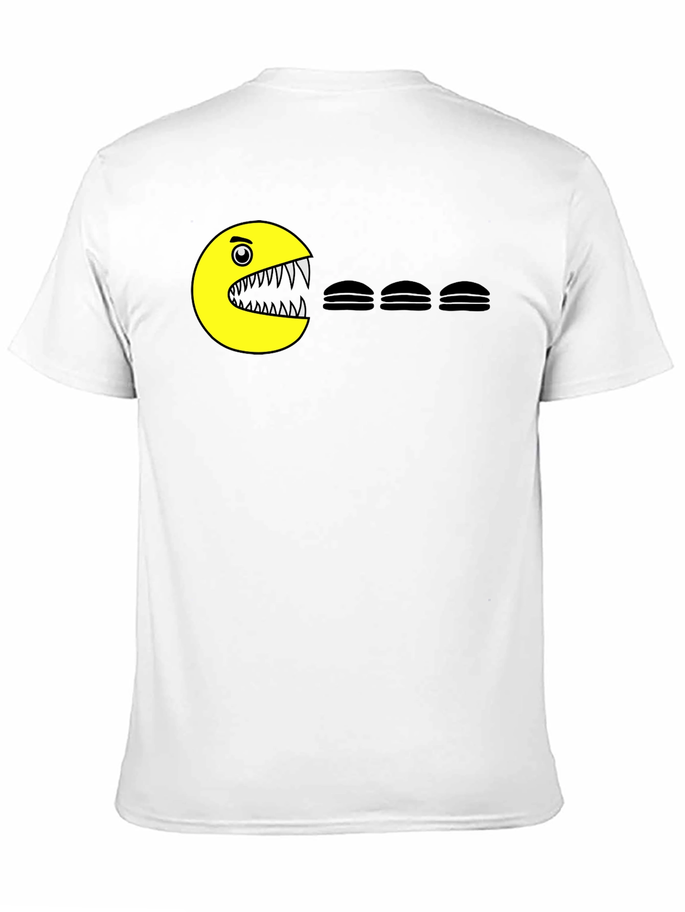 Pac-Man Burger Black T-Shirt