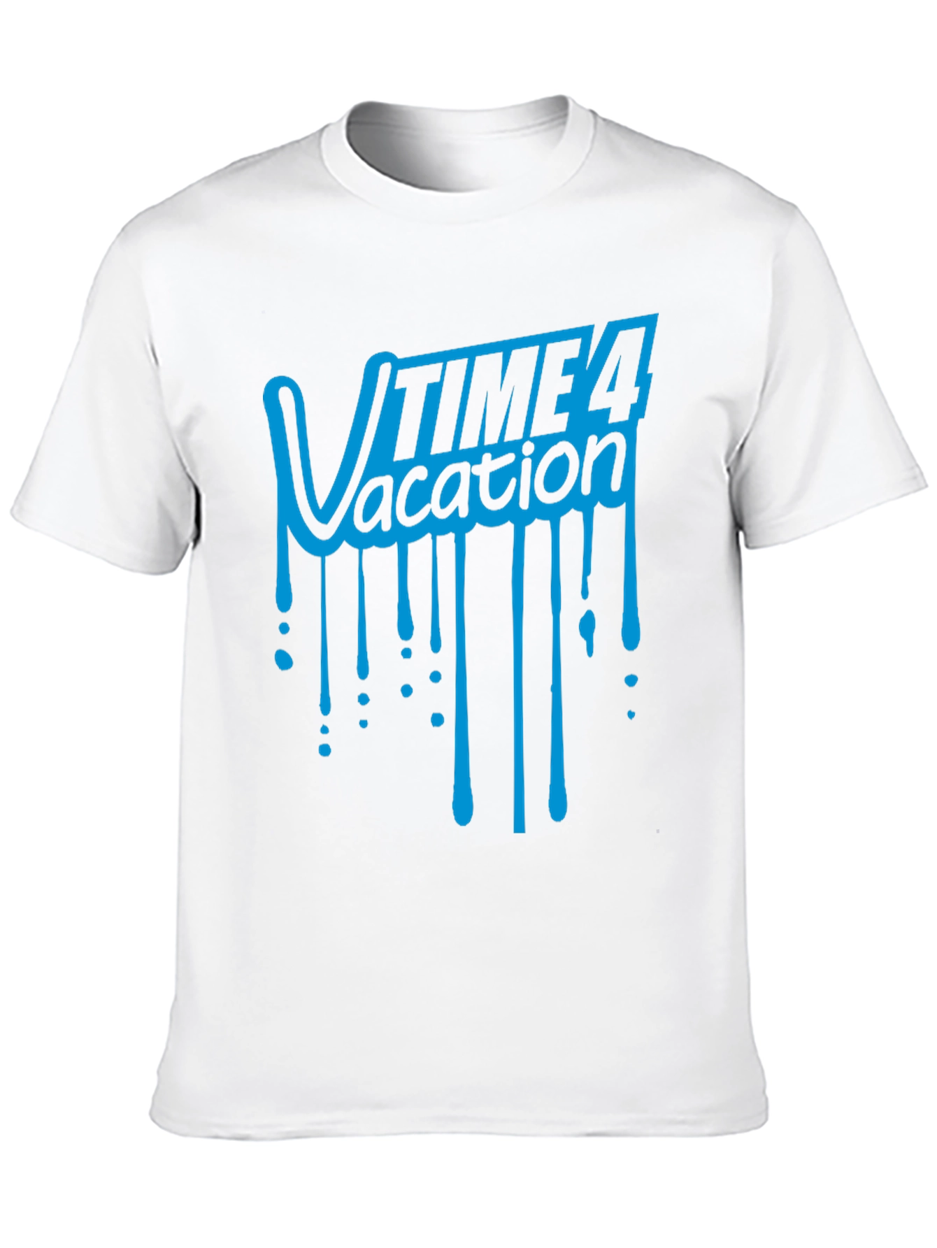 Time 4 Vacation Graphic T-Shirt - Black Cotton Tee
