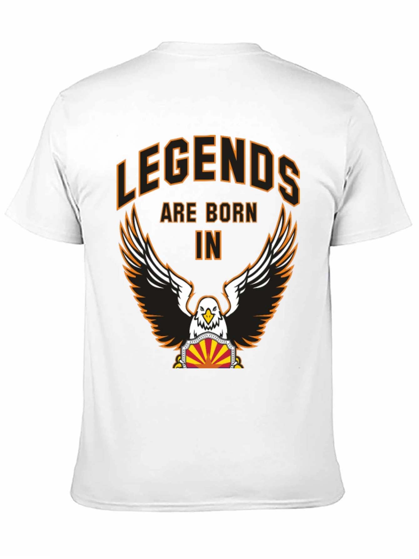 Legends Are Born In Graphic Tee - Black