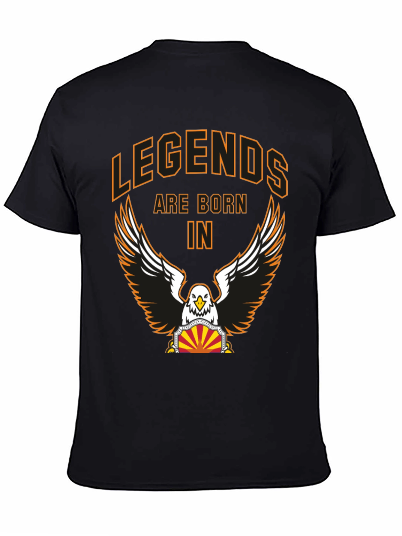 Legends Are Born In Graphic Tee - Black