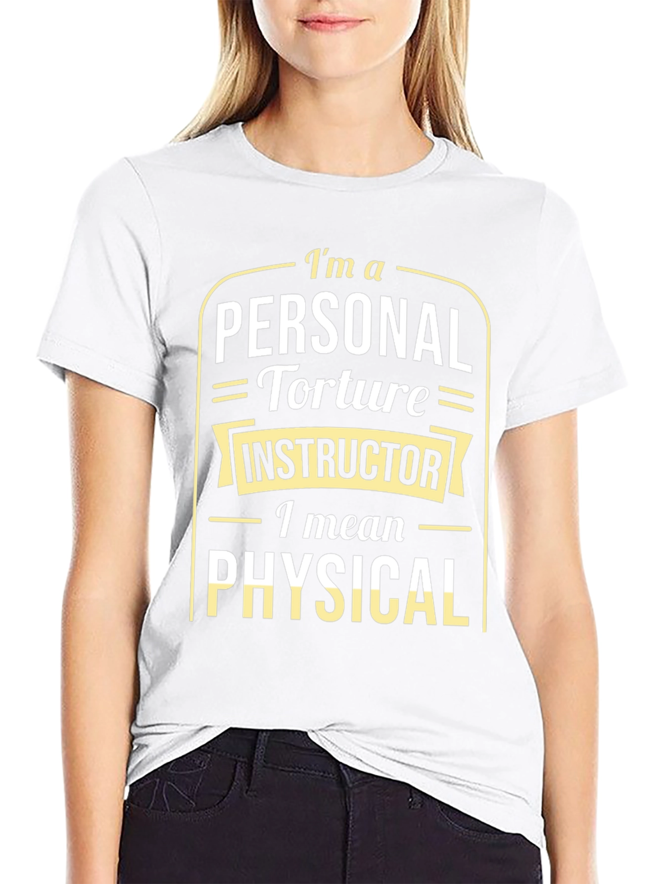 Funny Personal Torture Instructor Black T-Shirt
