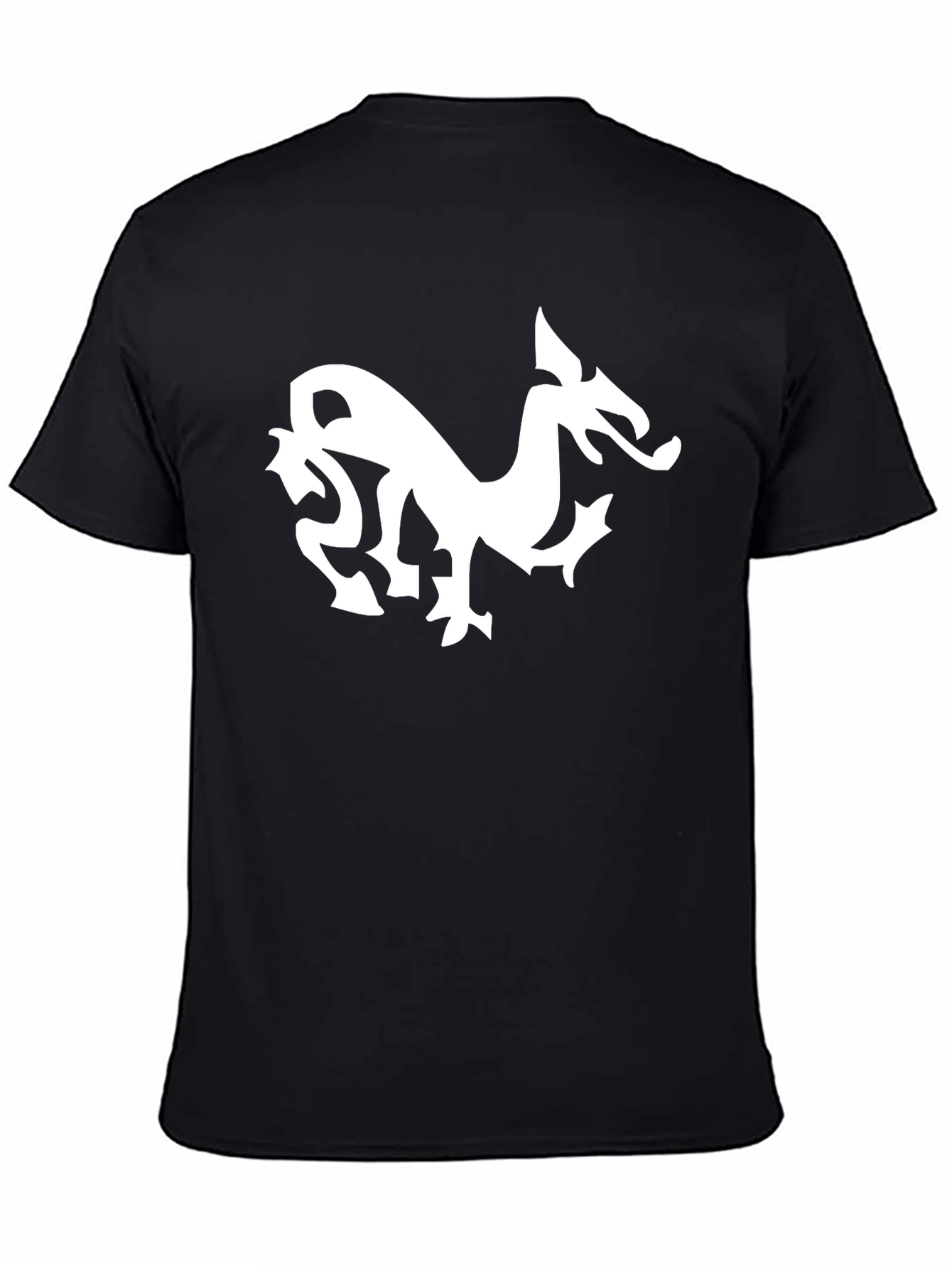 Dragon Graphic Tee - Black Cotton Blend