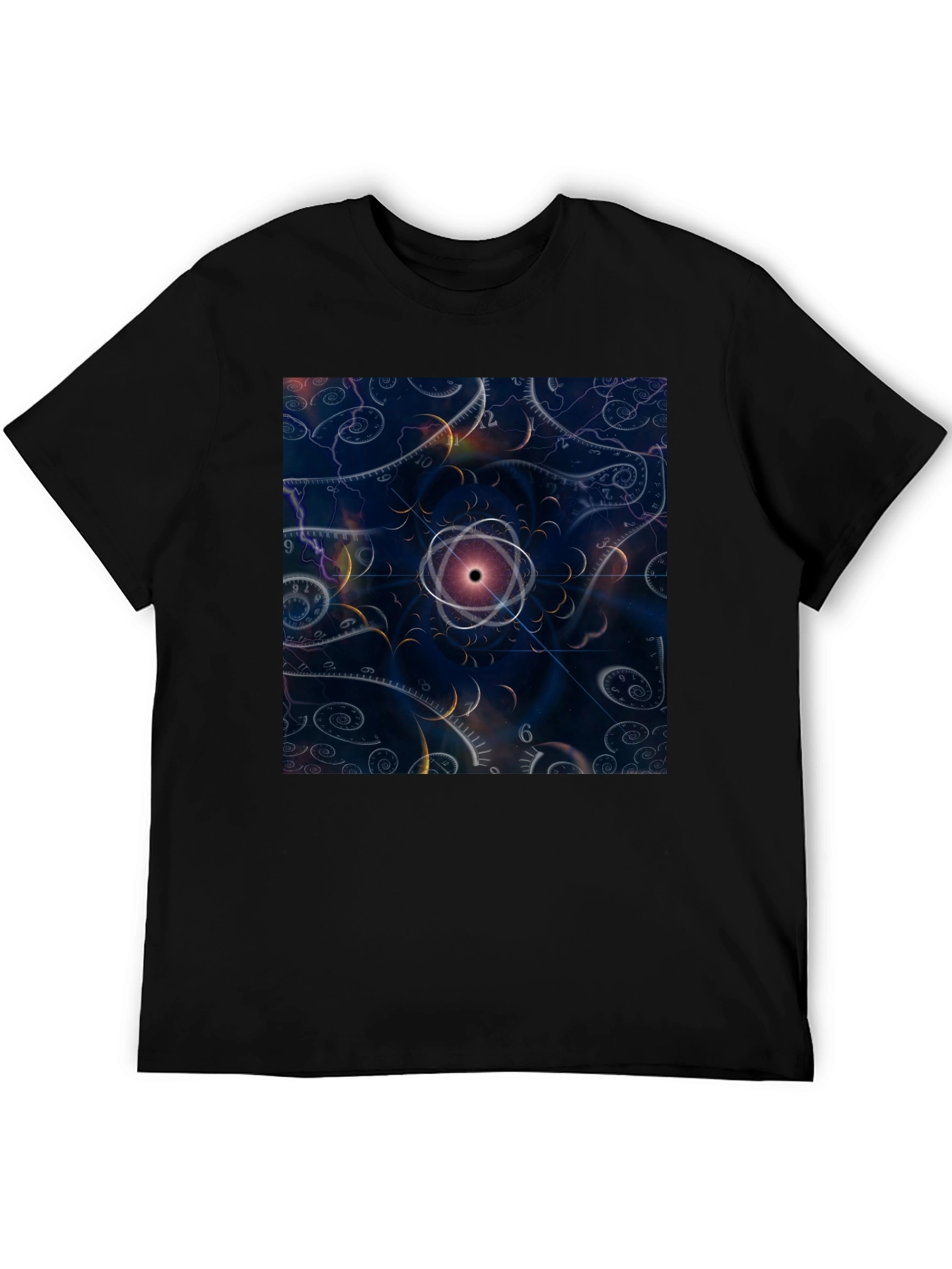 Cosmic Atom Graphic Tee - Black