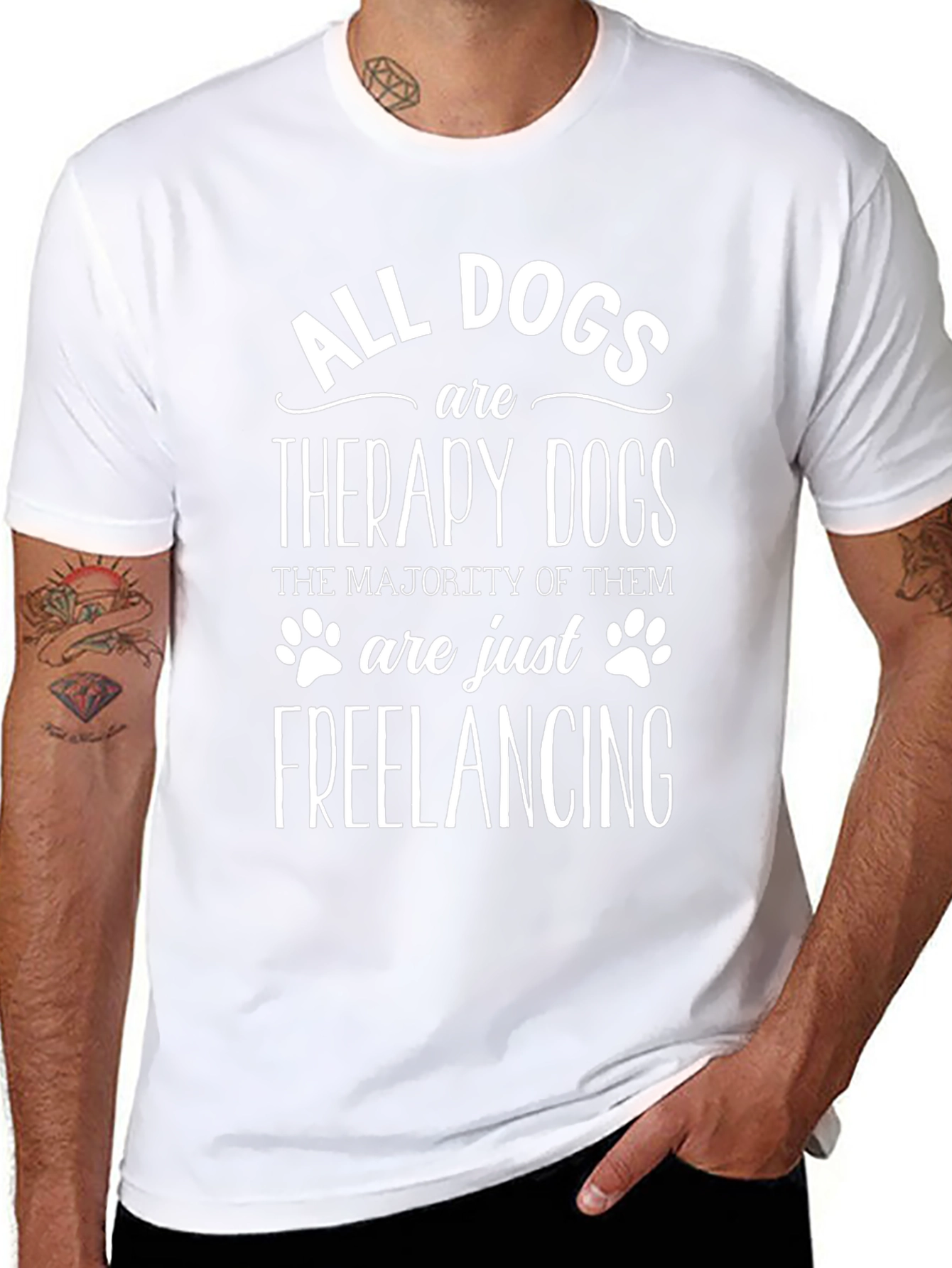 All Dogs Are Therapy Dogs Graphic Tee