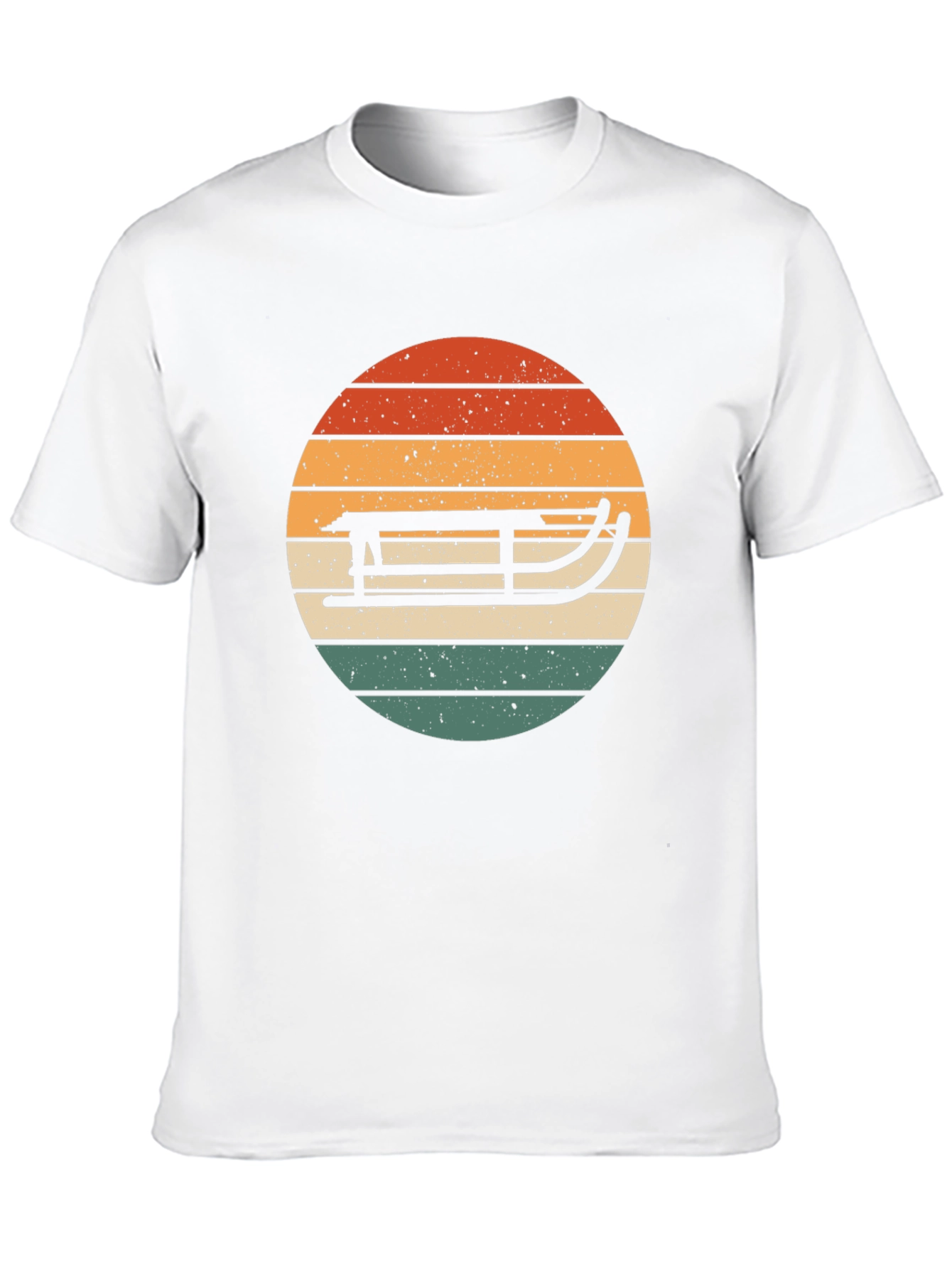 Retro Sled Sunset Graphic Tee