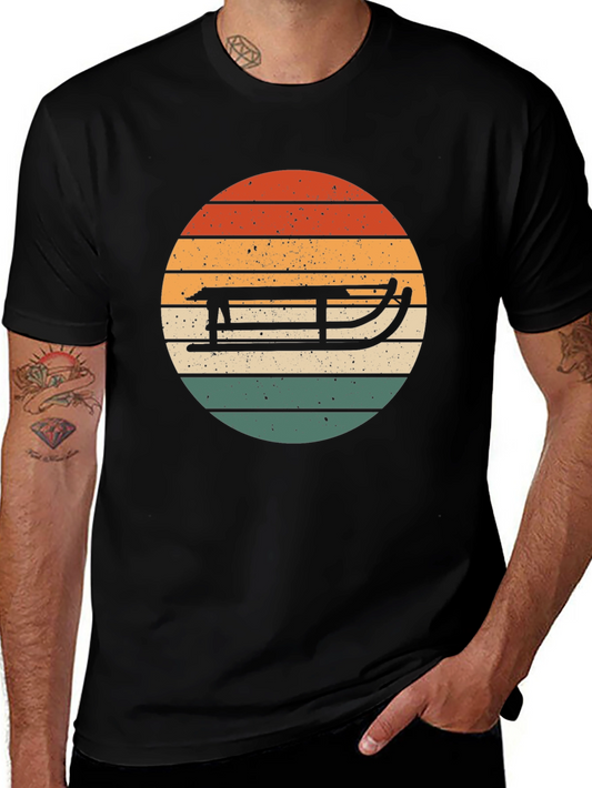 Retro Sled Sunset Graphic Tee