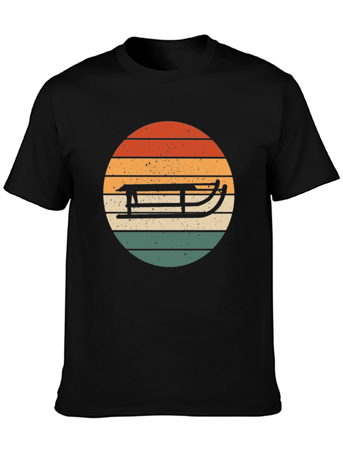 Retro Sled Sunset Graphic Tee