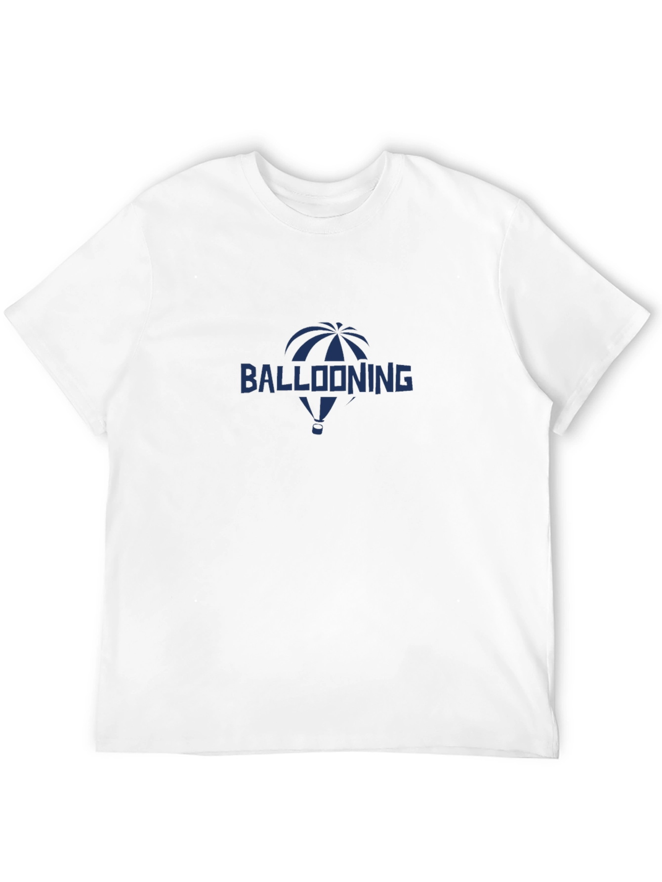 Ballooning Graphic Tee - Black Cotton Casual T-Shirt
