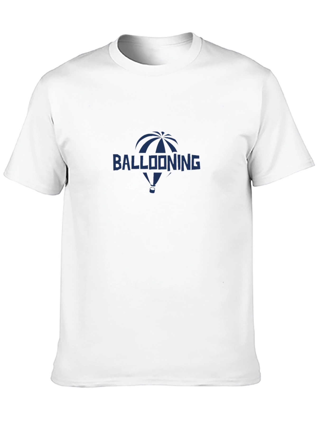 Ballooning Graphic Tee - Black Cotton Casual T-Shirt