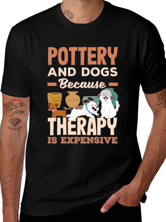 Pottery and Dogs Therapy T-Shirt