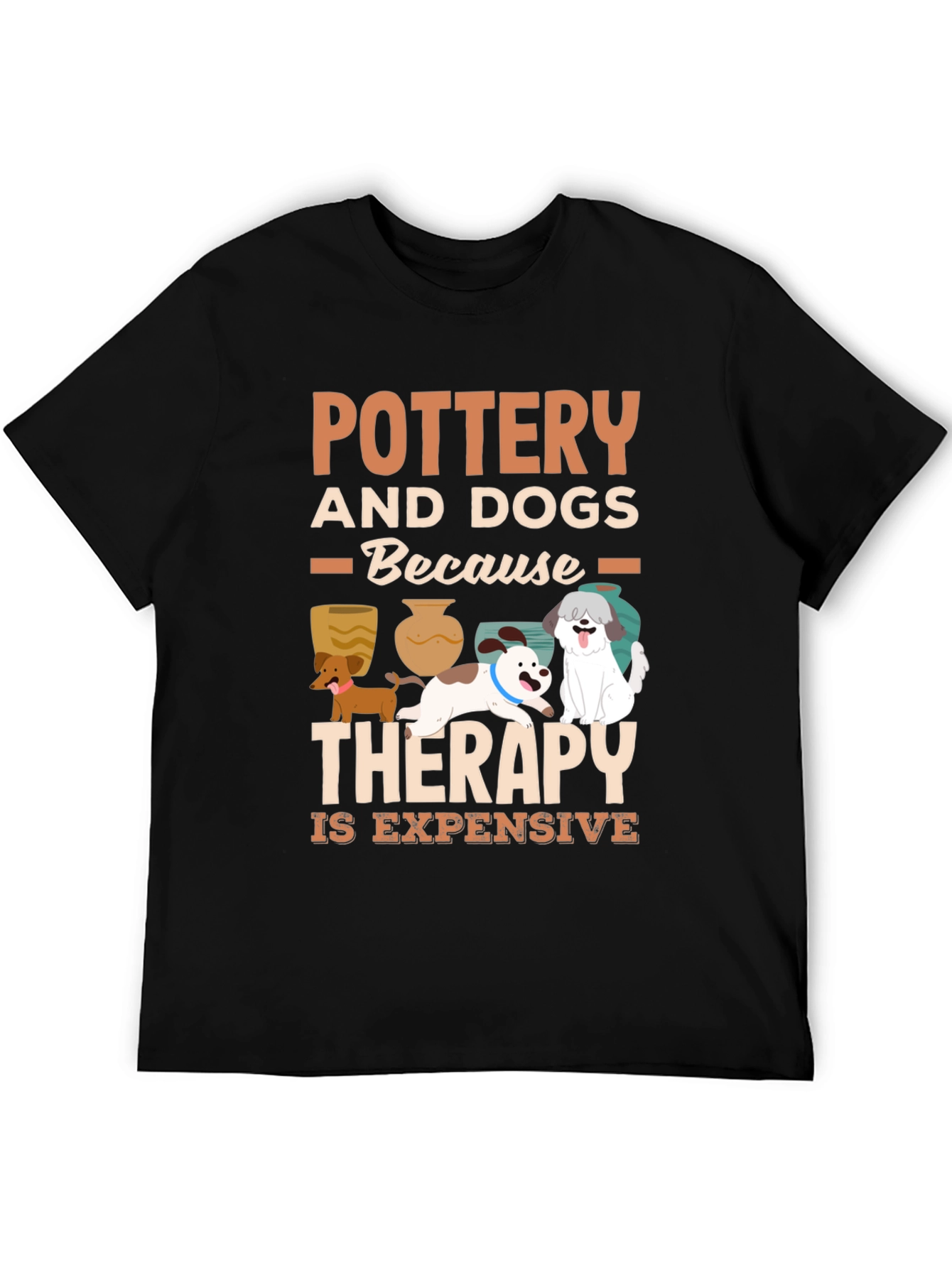 Pottery and Dogs Therapy T-Shirt