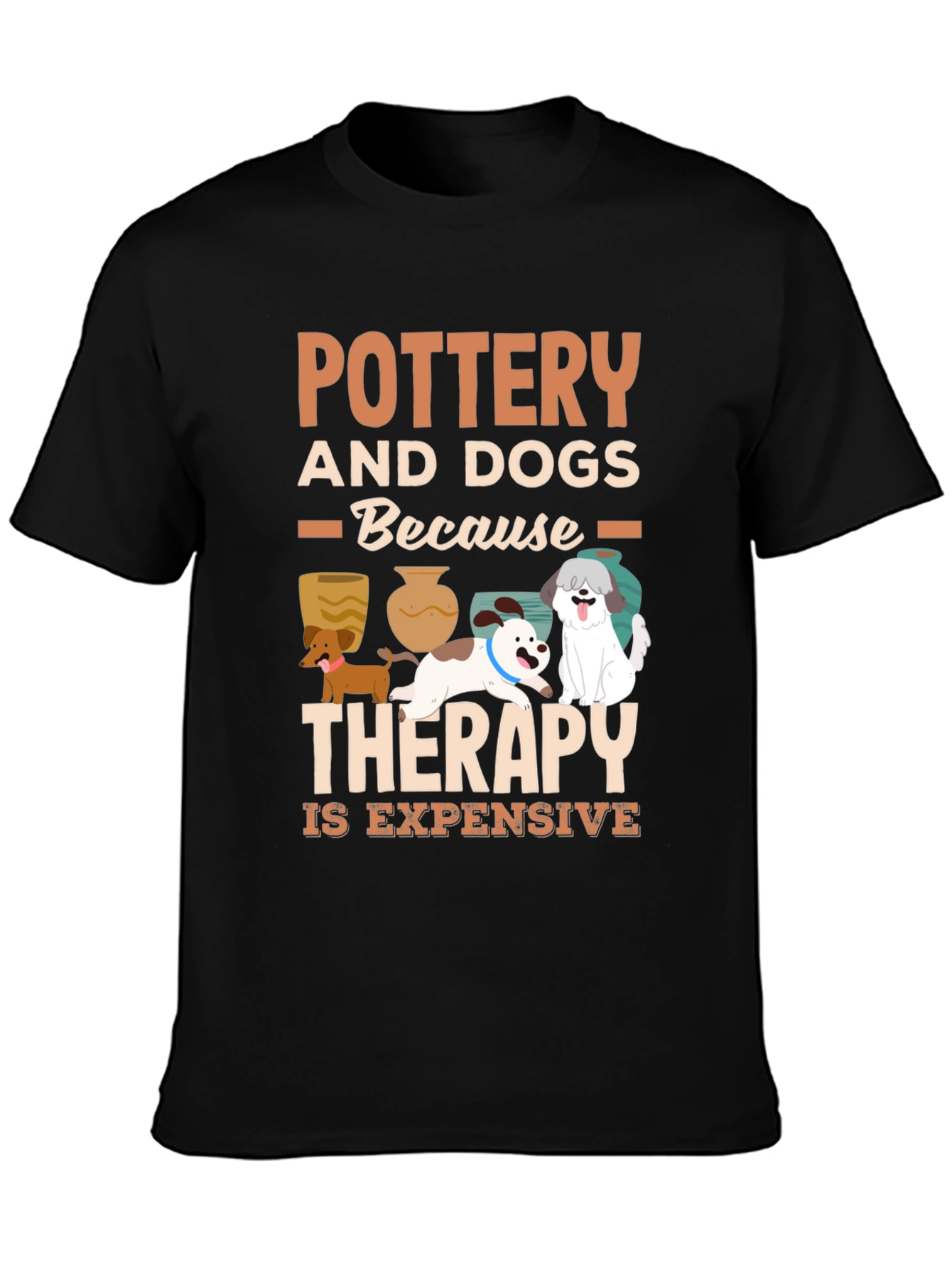 Pottery and Dogs Therapy T-Shirt