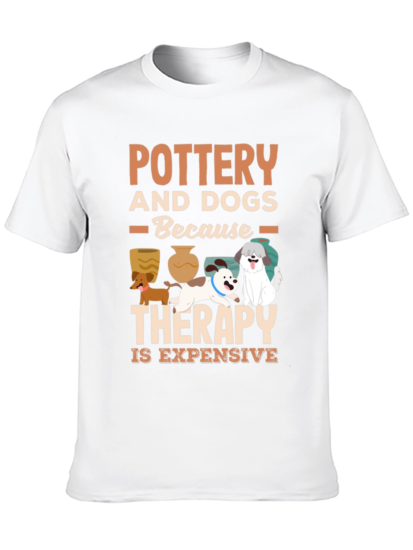 Pottery and Dogs Therapy T-Shirt