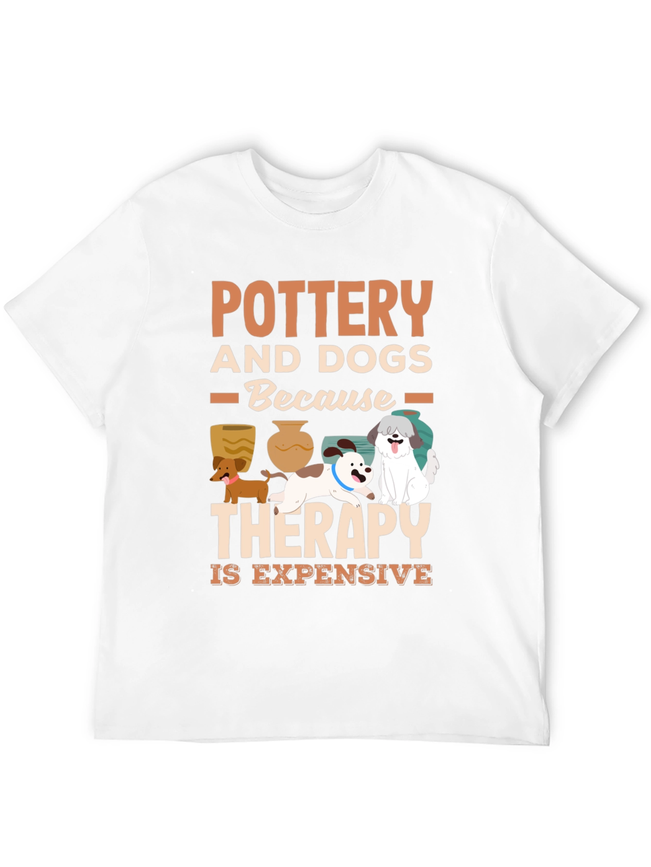 Pottery and Dogs Therapy T-Shirt