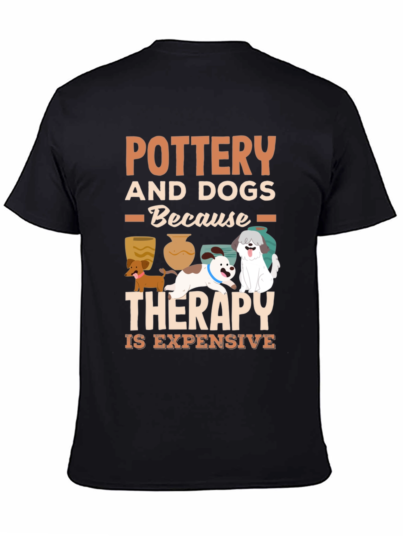 Pottery and Dogs Therapy T-Shirt