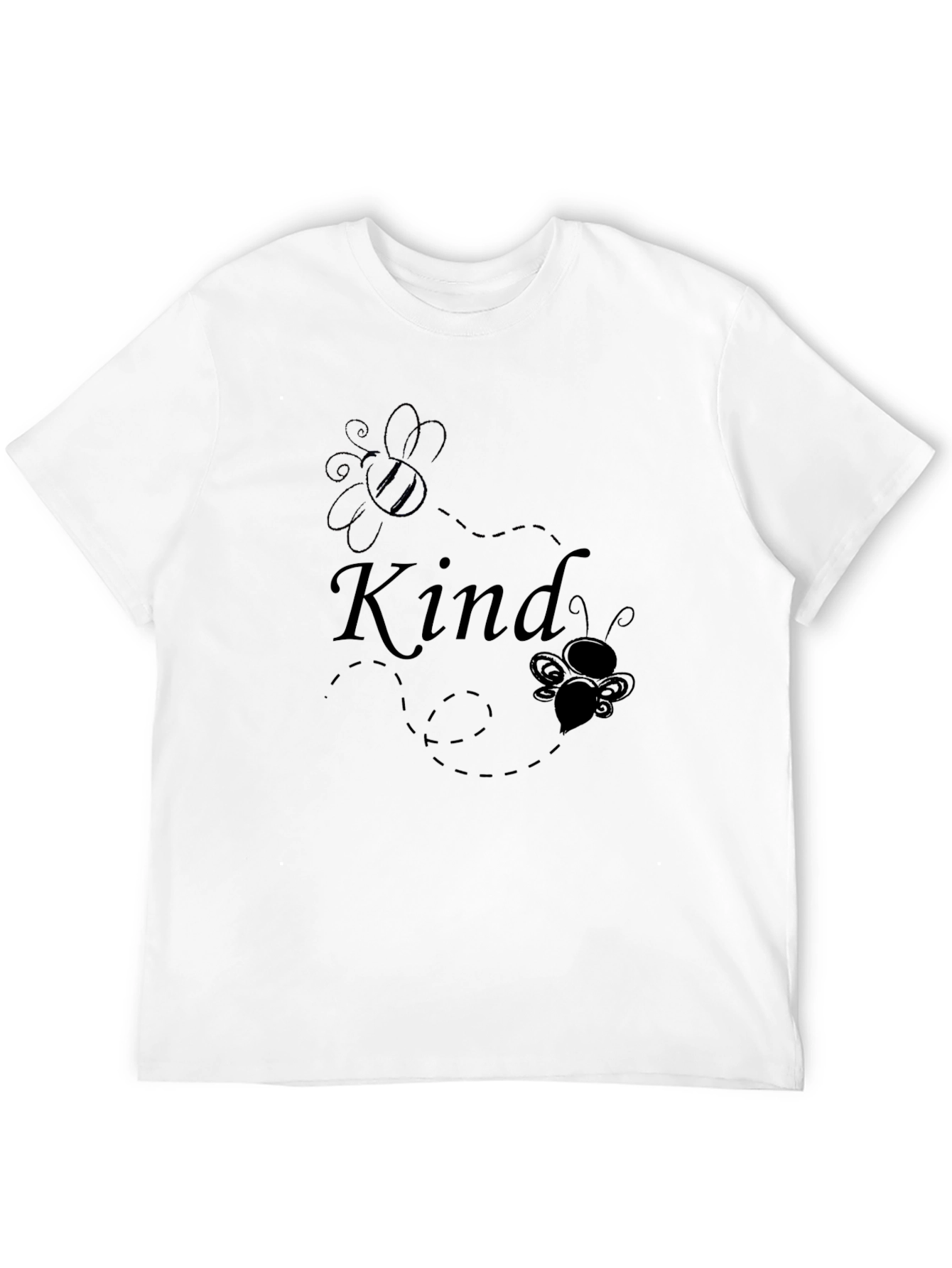 Kind Bee Graphic Tee - Black Unisex T-Shirt