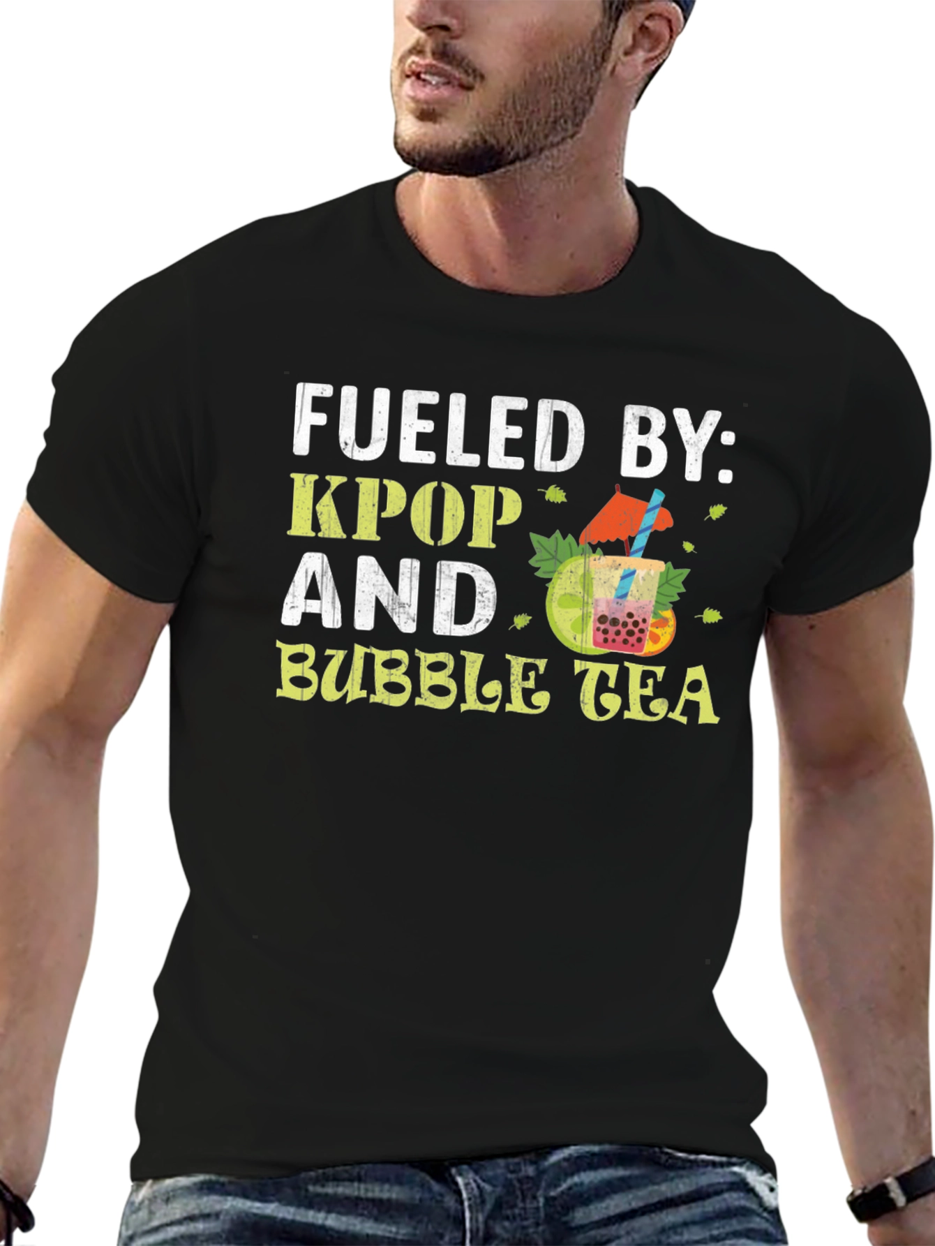 Fueled by KPOP and Bubble Tea T-Shirt